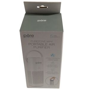 PureZone Mini Portable Air‎ Purifier - White